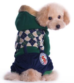 Plaid Pet dog clothes for small dogs