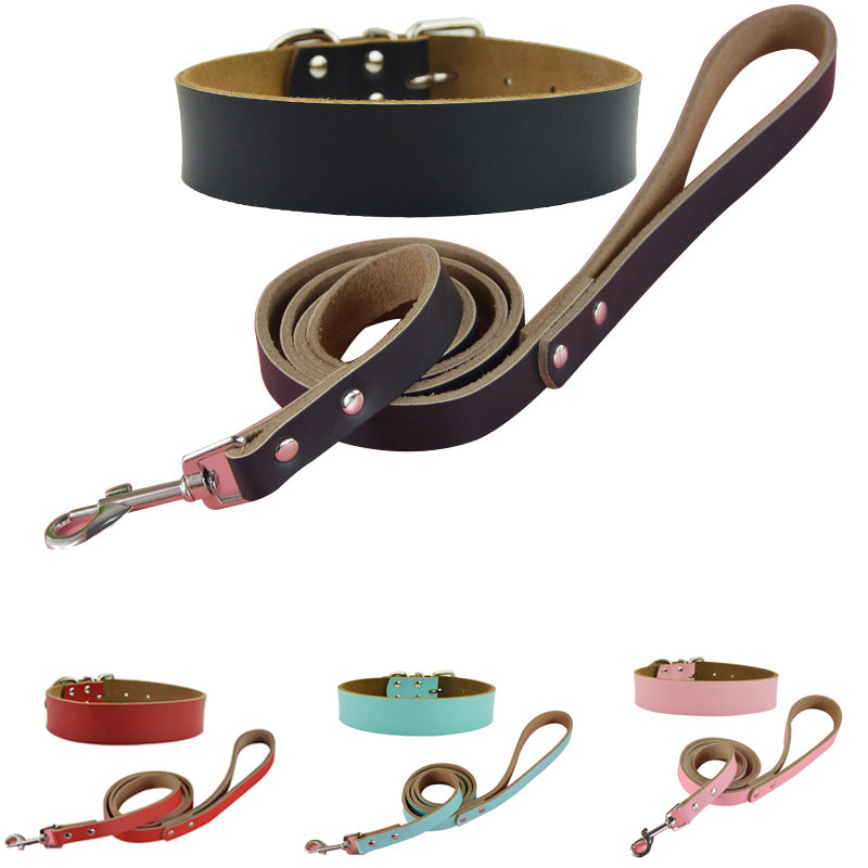Pet Dog Big Collar and Leashes Sets